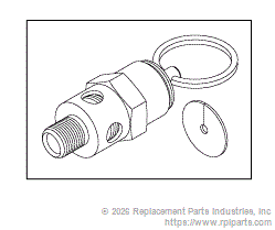 SAFETY VALVE (40 PSI) MIV122