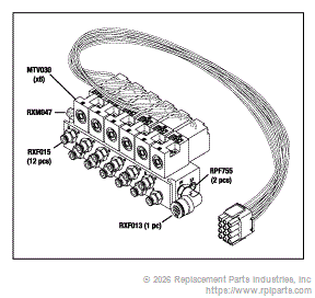MANIFOLD ASSEMBLY (AIR VALVE, 6 STN) MTA034
