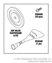 AIR VALVE DIAPHRAGM KIT MTK019