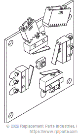 SWITCH BACK PCB ASSEMBLY PCB723