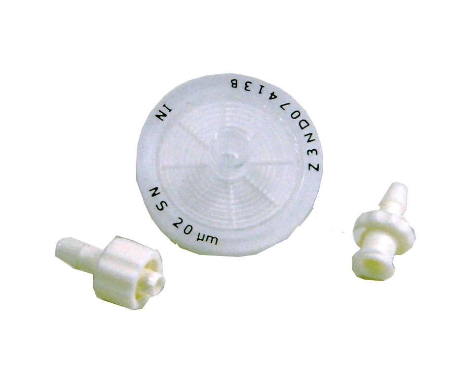 Water Filter Kit, 20 Micron, Luer Lock for 1/4" tubing