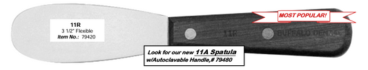 Buffalo 11A Metal Autoclavable Spatula