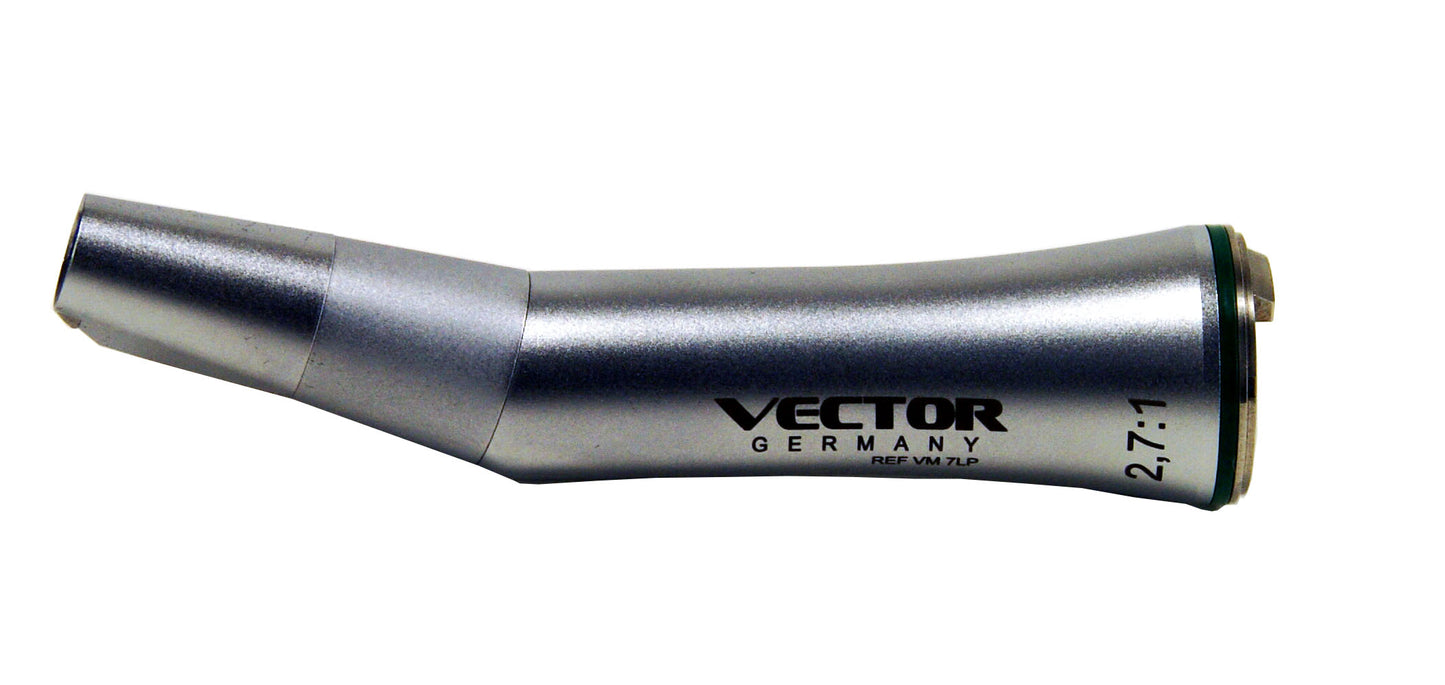 Vector 2.7:1 Reduction Contra Angle Handpices With Light. Water Spray