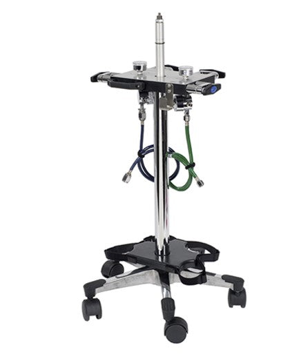 Porter 4 Cylinder Short Stand Mobile Cart for Nitrous Oxide and Oxygen Cylinders plus Flowmeters (Copy)