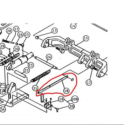 Belmont RECLINE LINK ASSEMBLY X-CALIBUR