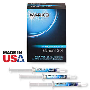 Etchant Gel 37% Bulk Pack 25/bx. (25x1.2ml. Syr. & 50 Tips) - MARK3