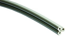 Syringe Tubing, 3 Hole, Straight Gray; Roll of 100ft