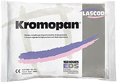 Kromopan 168 Dust Free Fast Set Alginate 1lb. Bag - Lascod