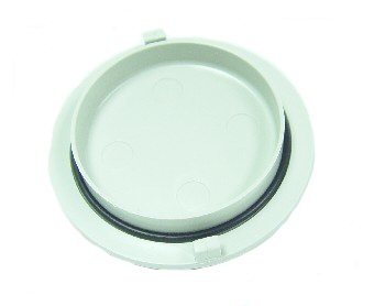 Vacuum Canister Cap w/O-ring, Bracket Mounted, Gray
