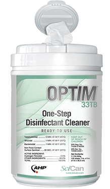 Scican OPTIM® 33TB Wipes - Sold as Tub